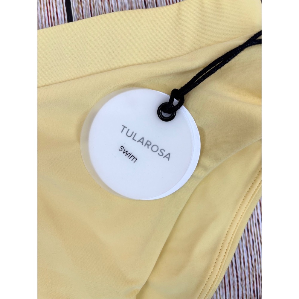 Tularosa Felicity Revolve Yellow Bikini Set Small Off Shoulder High‎ Waist NWT - Picture 8 of 9
